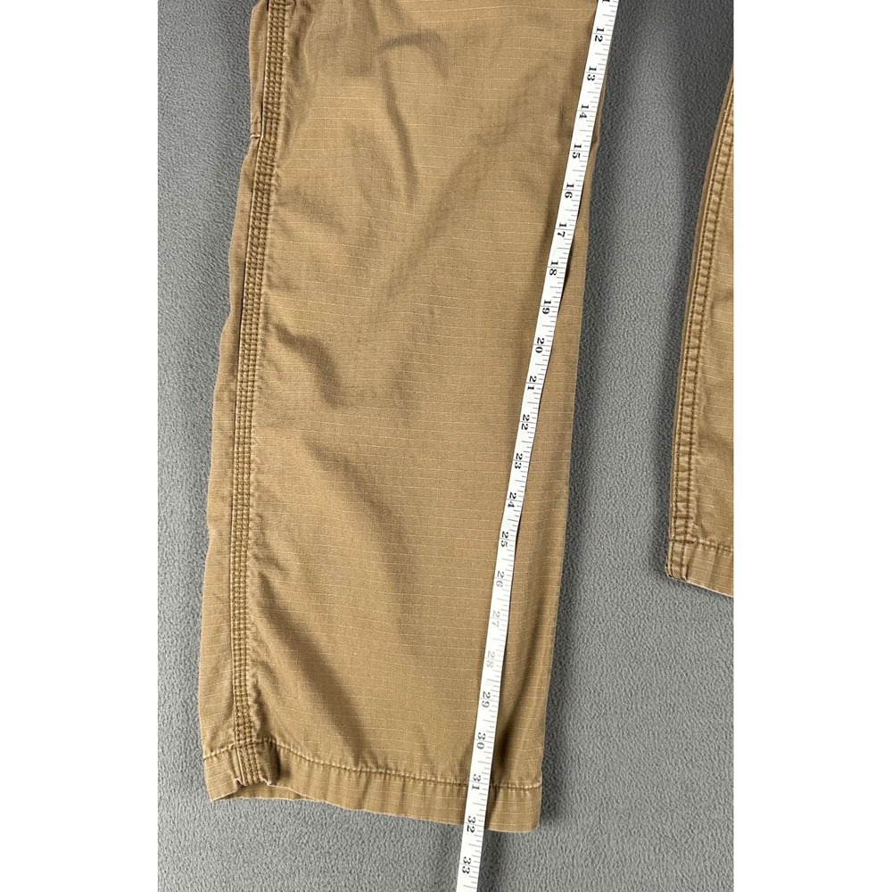 Carhartt Cargo Pants 34x32 Yukon Brown Tappen Relaxed Force Ripstop Workwear - Picture 7 of 11